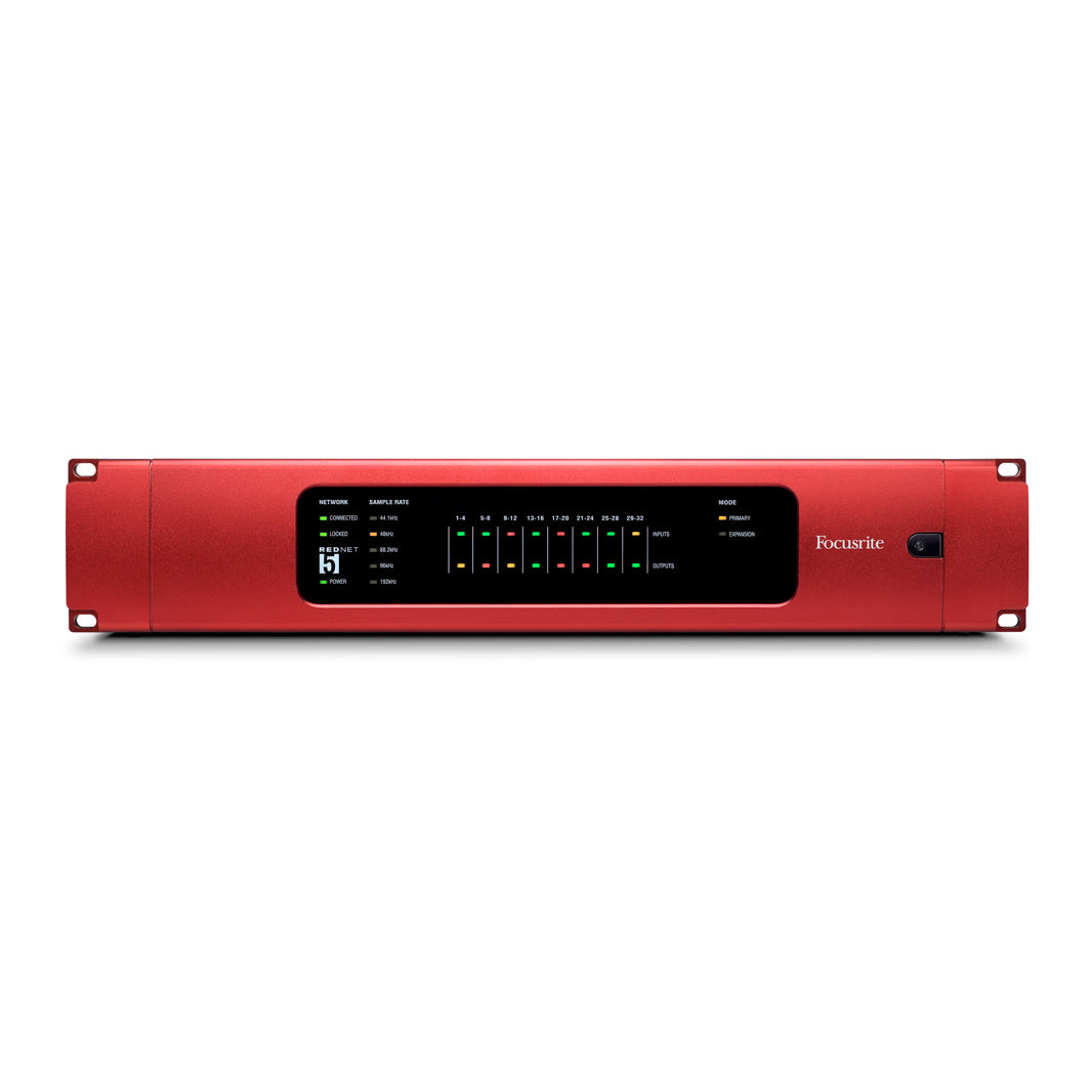 Focusrite Rednet 5 Front View Zoso Music