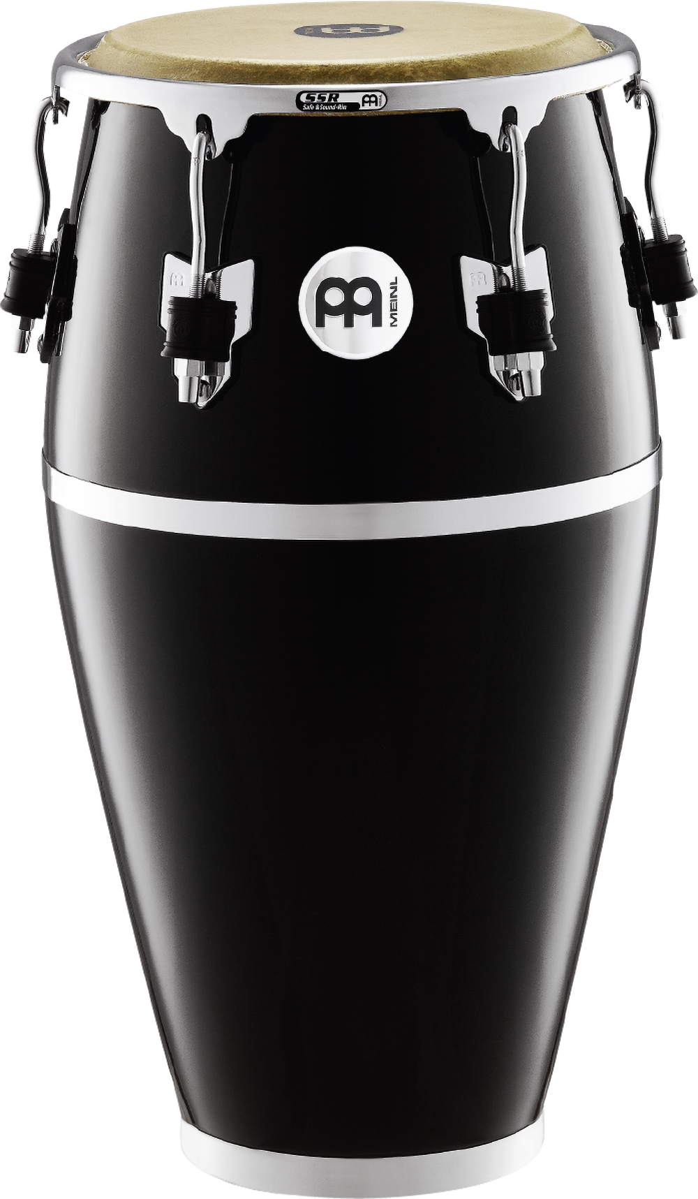 Meinl Percussion FC1134BK 11 3/4 Conga Fibercraft Series Conga, Black, True Skin Buffalo Head | Zoso Music Sdn Bhd