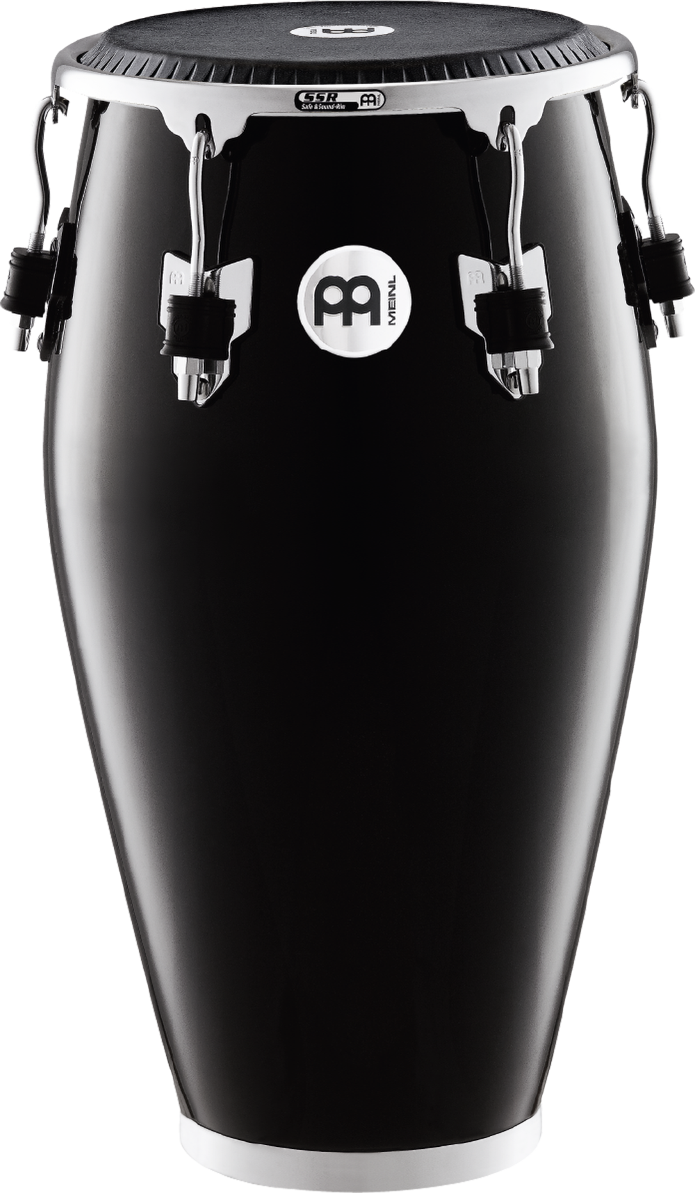 Meinl Percussion FCR1134BK 11 3/4 Conga Fibercraft Series Conga, Black, Calfskin Skyndeep Head | Zoso Music Sdn Bhd