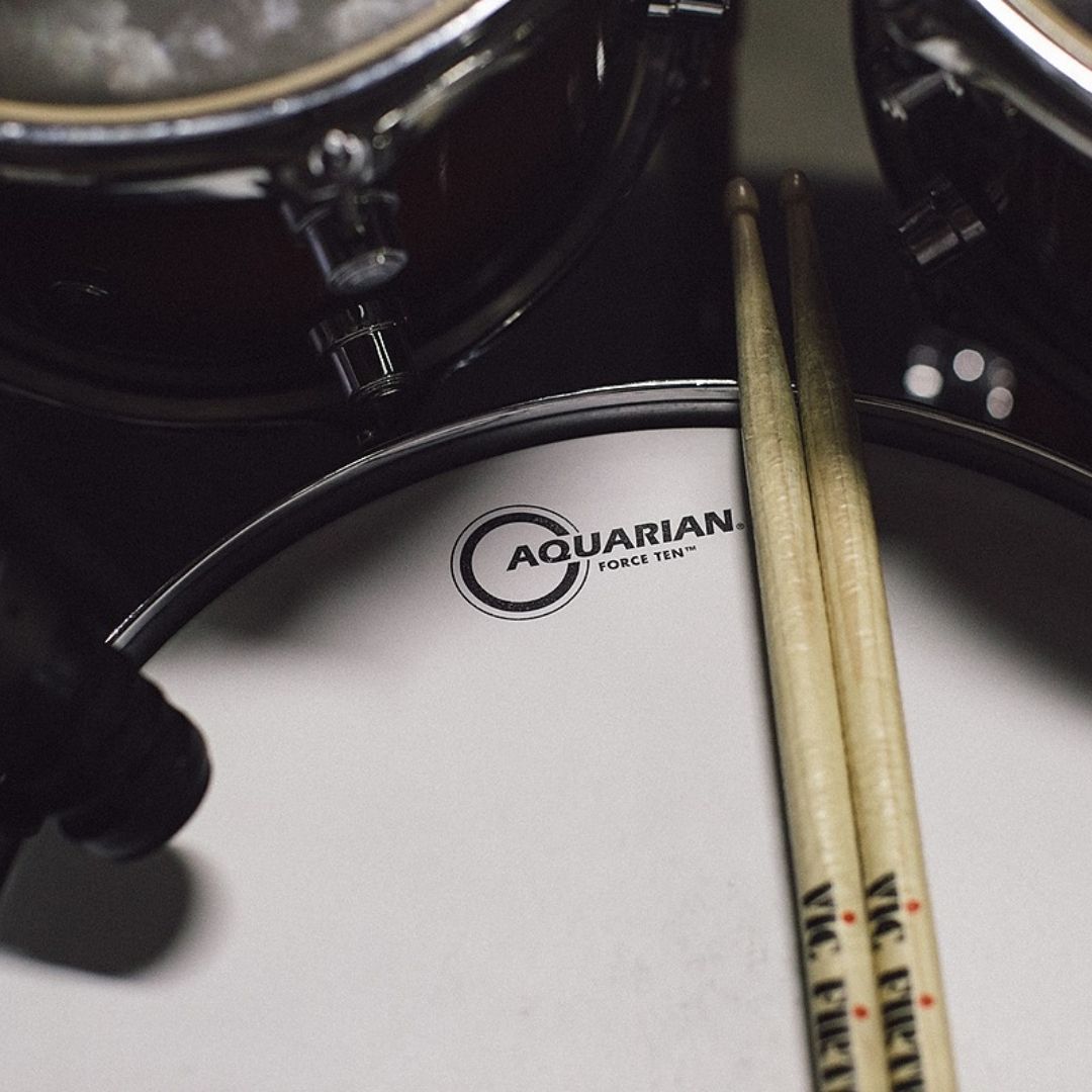 Aquarian FOR Force Ten Clear 2ply 10+10mil Drum Head |  AQUARIAN |  DRUM HEAD |  Zoso Music