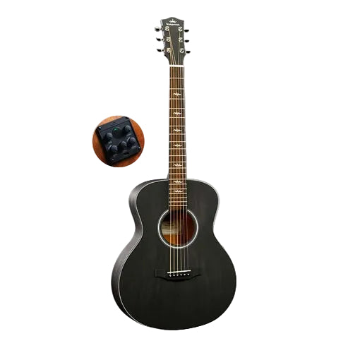 KEPMA FS36-EQ Elite Series 36 inch (3/4) Travel Solid Top Acoustic Guitar with AcoustiFex® K-11 Pickup
