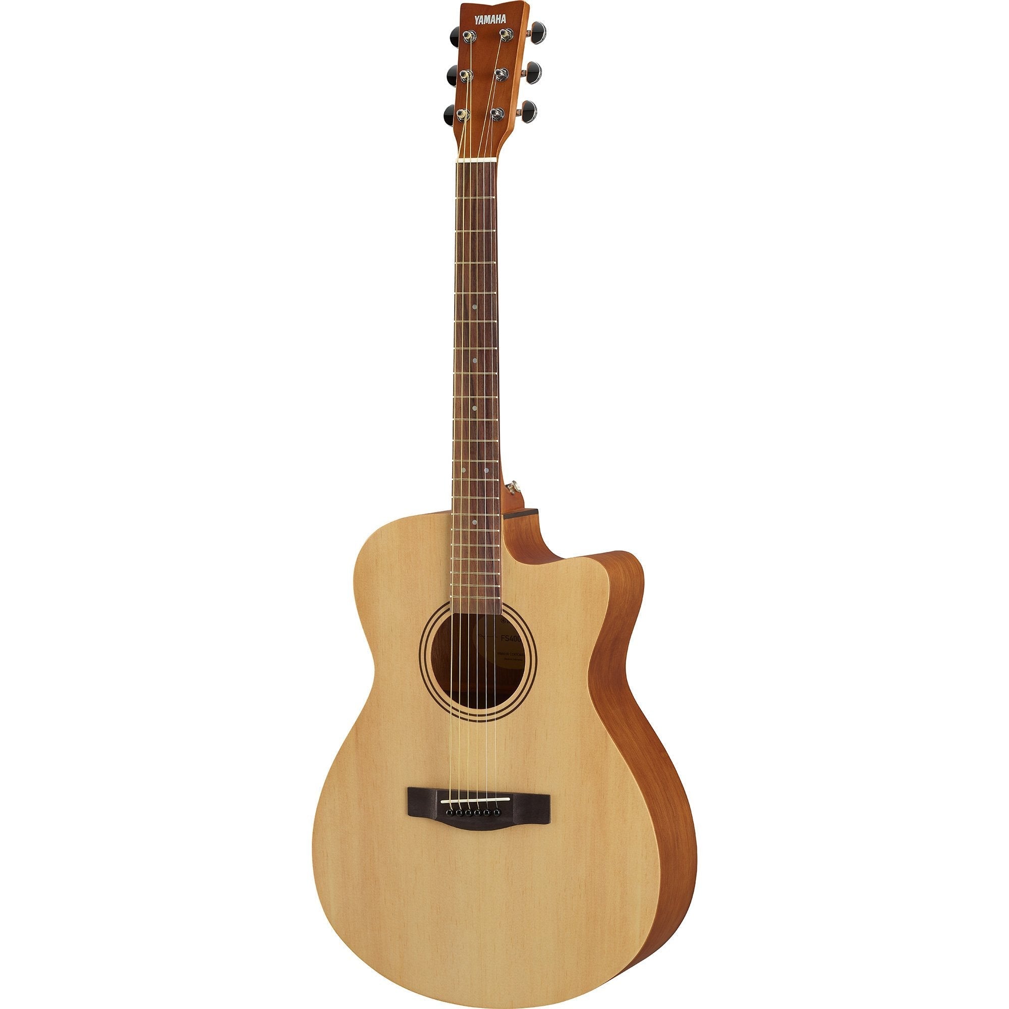 Yamaha FS400C Cutaway Acoustic Guitar - Natural Satin |  YAMAHA MUSIC |  ACOUSTIC GUITAR |  Zoso Music