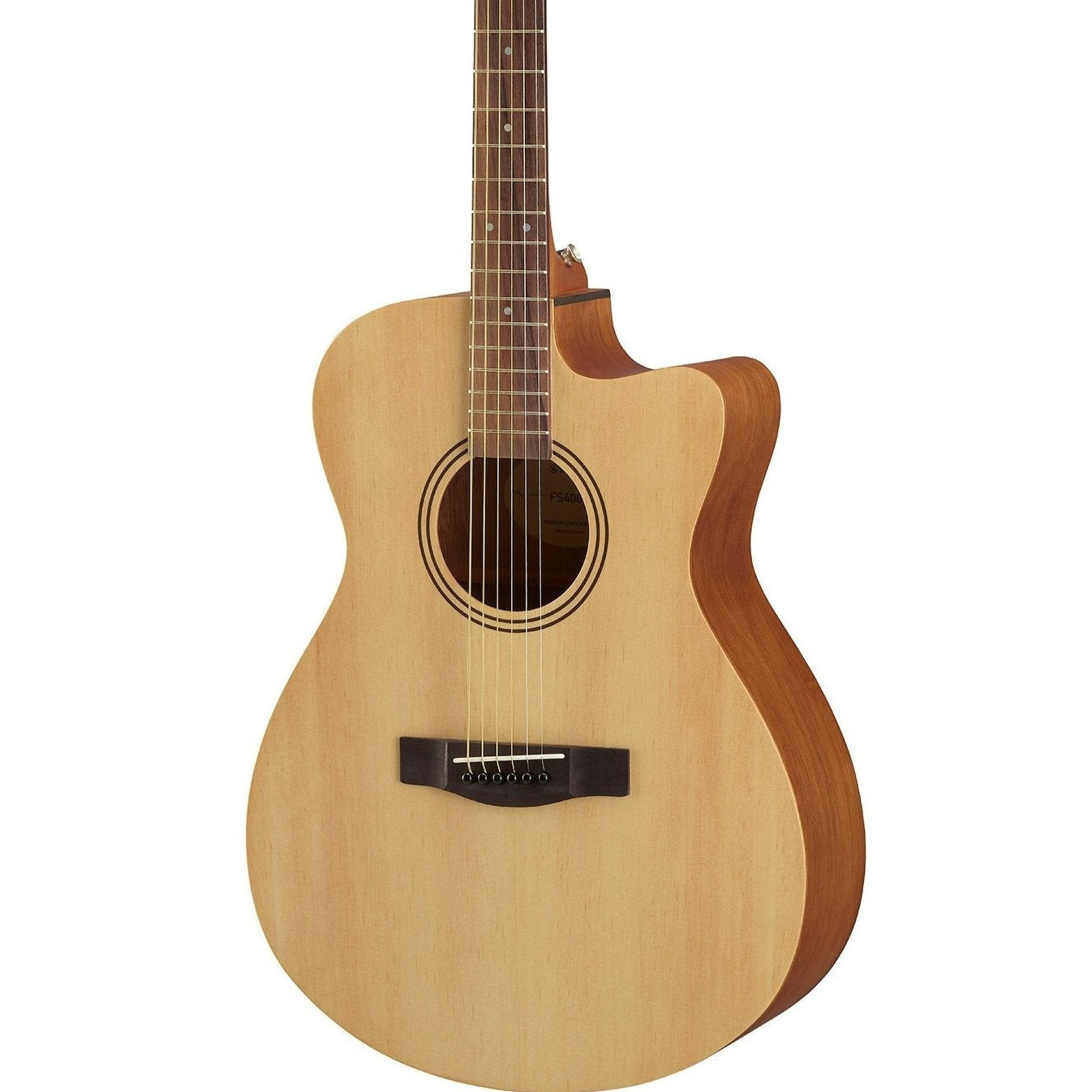 Yamaha FS400C Cutaway Acoustic Guitar - Natural Satin |  YAMAHA MUSIC |  ACOUSTIC GUITAR |  Zoso Music