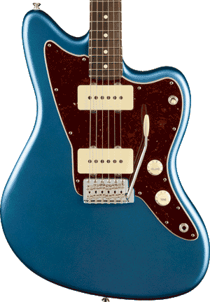 Fender American Performer Jazzmaster Electric Guitar Rosewood FB, Satin Lake Placid Blue |  FENDER |  ELECTRIC GUITAR |  Zoso Music