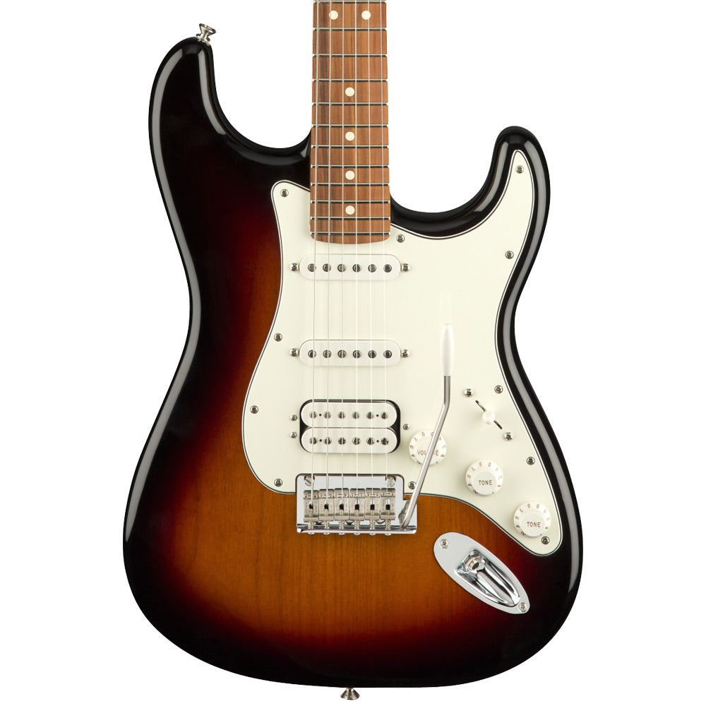 Fender Player Stratocaster Electric Guitar HSS Maple FB, 3-Tone Sunburst