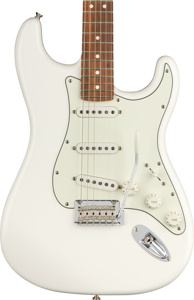 Fender Player HSS Stratocaster Electric Guitar, Maple FB, Polar White