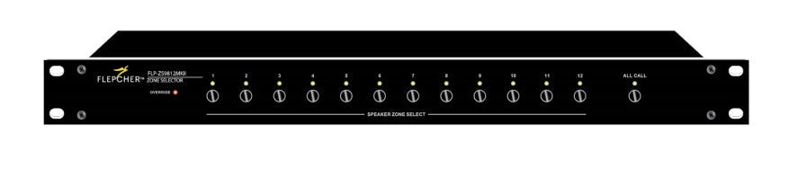 Flepcher ZS 9812MKII 12 channel speaker zone selector (integrate with PMC012) | Zoso Music Sdn Bhd