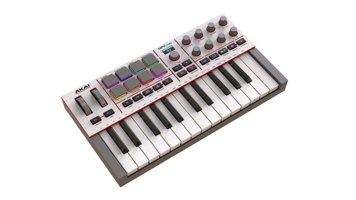 Akai Professional MPK Mini IV MIDI Keyboard Controller - White |  AKAI PROFESSIONAL |  KEYBOARD-MIDI CONTROLLER |  Zoso Music