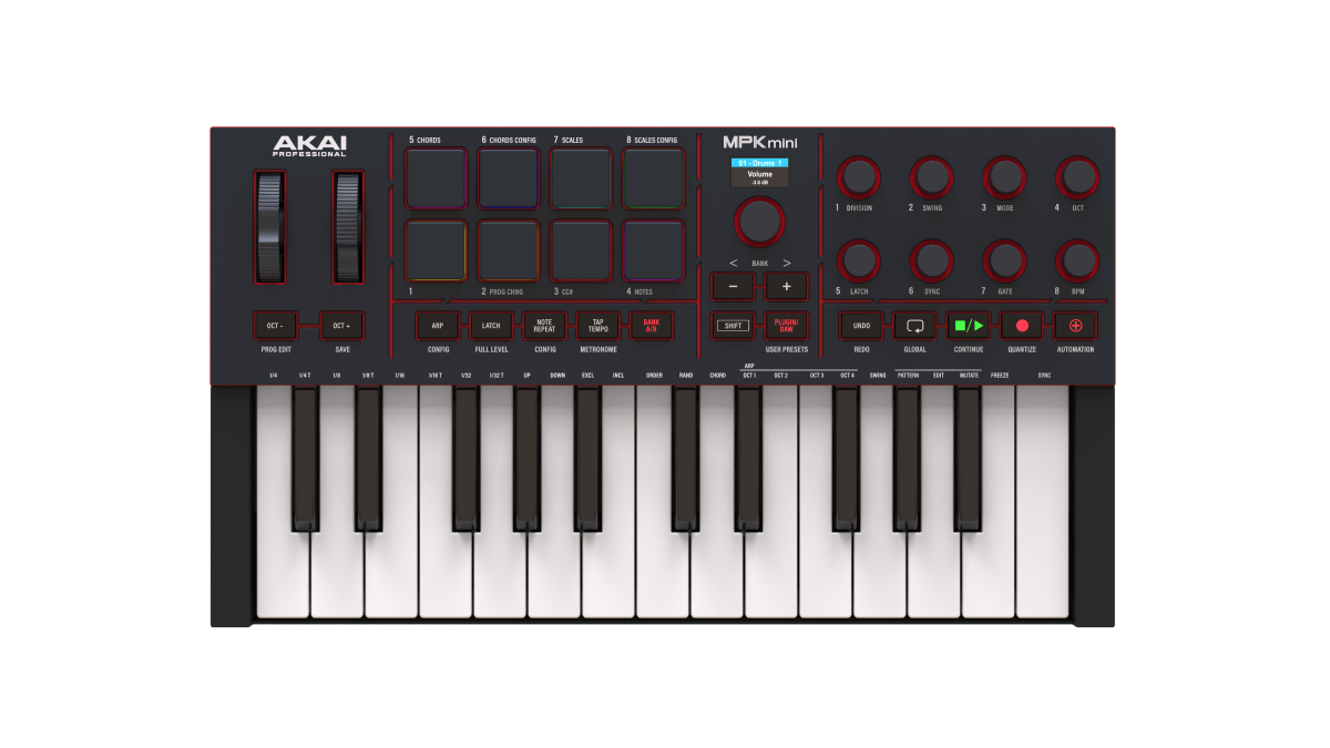 Akai Professional MPK Mini IV MIDI Keyboard Controller - Black | Zoso Music Sdn Bhd
