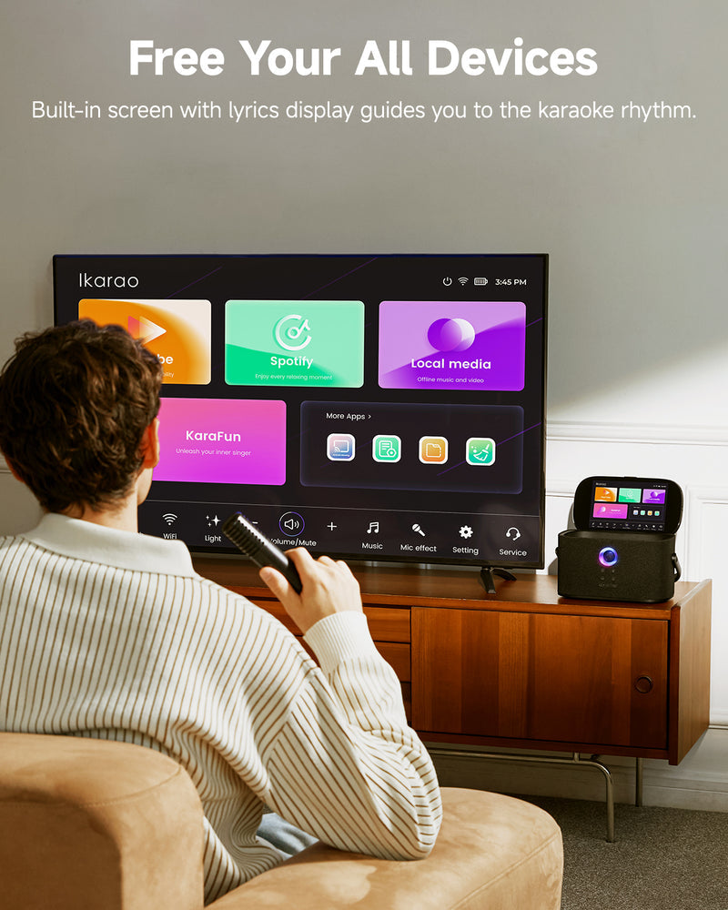 Ikarao Shell S2 Portable Karaoke Machine |  IKARAO |  BLUETOOTH KARAOKE SPEAKER |  Zoso Music