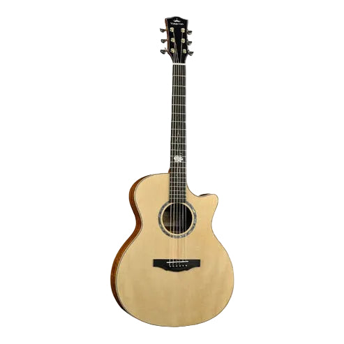 Kepma G1K Series Solid Sitka Spruce Top, Side & Back Koa Wood Grand Auditorium Acoustic Guitar w Case
