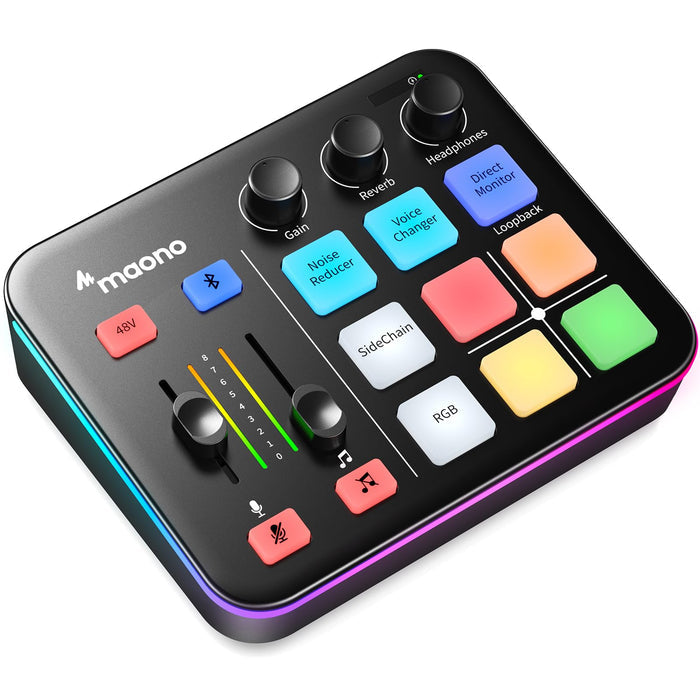 Maono Maonocaster G1 NEO Audio Mixer For Game Streamer - Black |  MAONO |  AUDIO INTERFACE |  Zoso Music