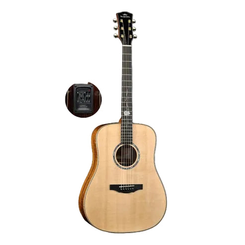 Kepma G1 Series Solid Sitka Spruce Top Dreadnought Acoustic Guitar with LR Baggs Stage Pro Anthem Pickup