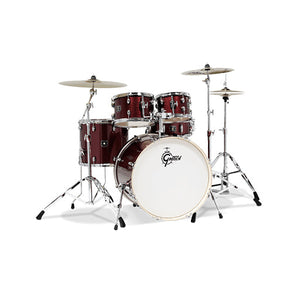 Gretsch GE4E825R Energy 5-Piece Drum Kit w/Hardware(22inch BD), No Cymbals, Red  | Zoao  Music Sdn Bhd