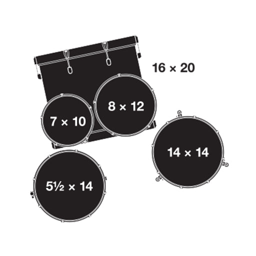 Gretsch GE4605GS Energy 5-Piece Drum Kit w/Hardware(20inch BD), No Cymbals, Grey Steel |  GRETSCH DRUMS |  DRUM-ACOUSTIC |  Zoso Music