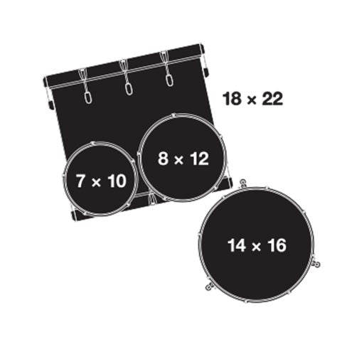 Gretsch RN2-E8246-GN Renown Maple 4-Piece Drum Shell Kit Set Zoso Music