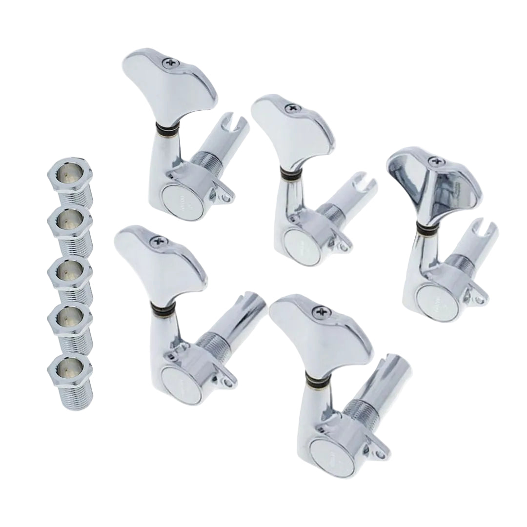 GOTOH GB707(5) 5-In-Line Compact Bass Tuning Machines Heads