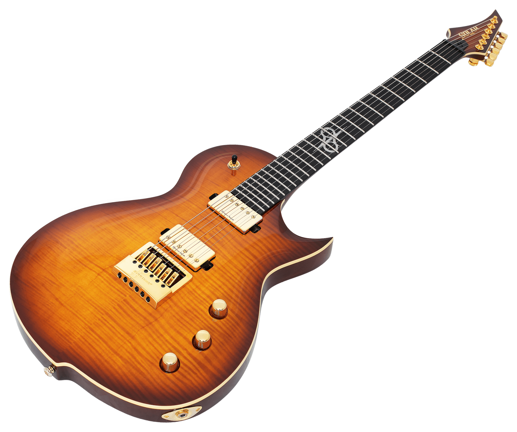 Solar GC1.6FAB Flame Solar Amber Burst Electric Guitar |  SOLAR |  ELECTRIC GUITAR |  Zoso Music