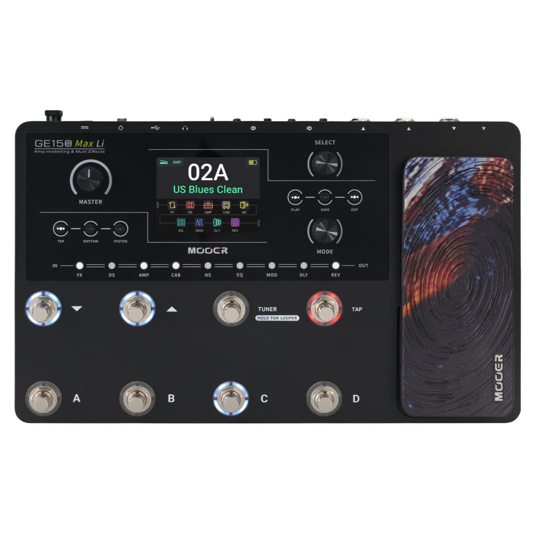 Mooer GE150 Max Li Multi Effect Processor with Lithium Battery | Zoso Music Sdn Bhd