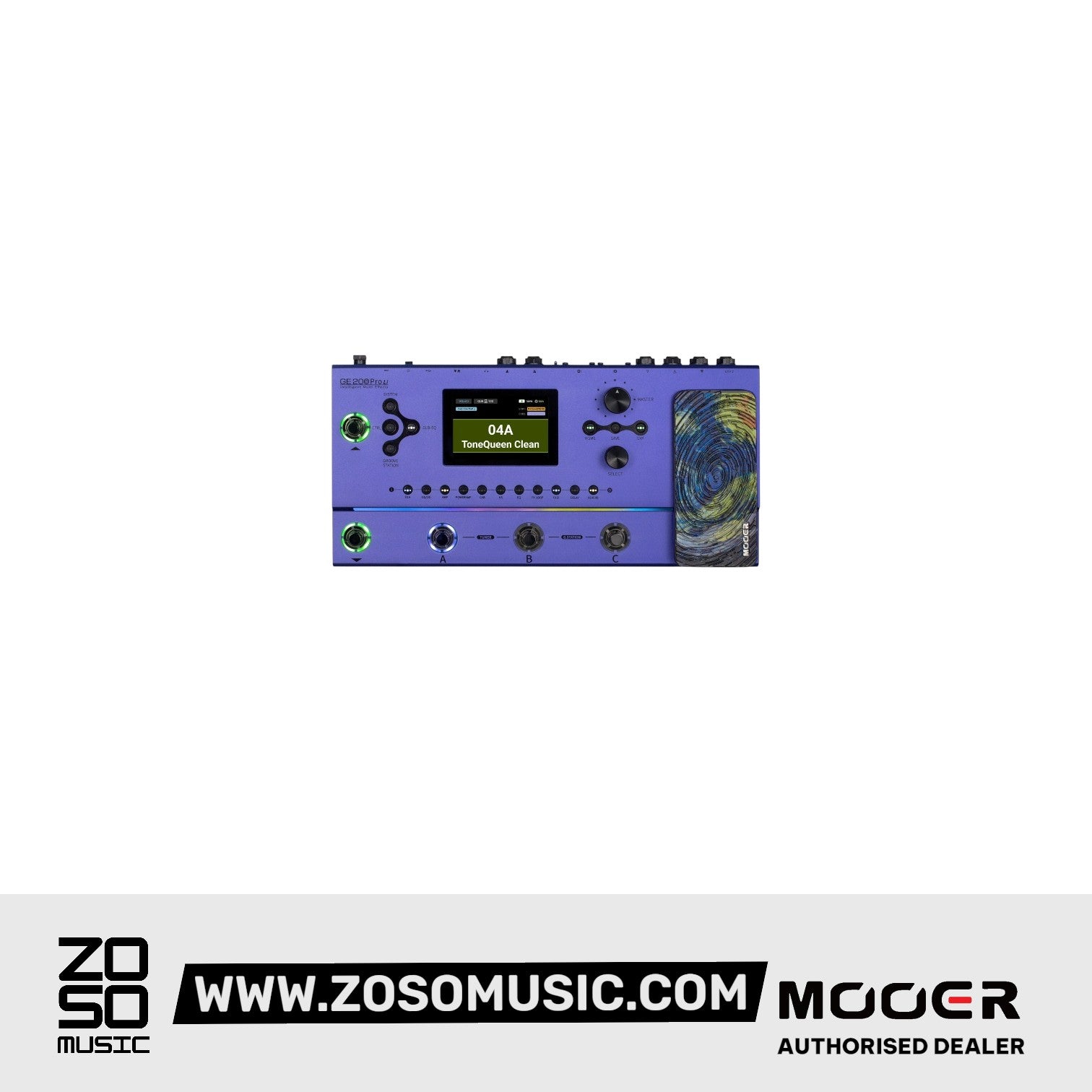 Mooer GE200 Pro Li Intelligent Multi Effects | Zoso Music Sdn Bhd