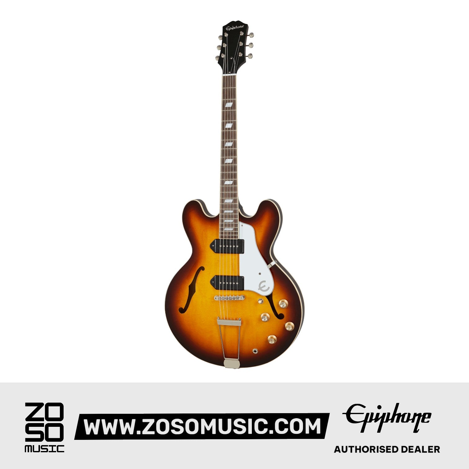 Epiphone ESECA00VBNH1 USA Casino Hollowbody Electric Guitar-  Vintage Burst