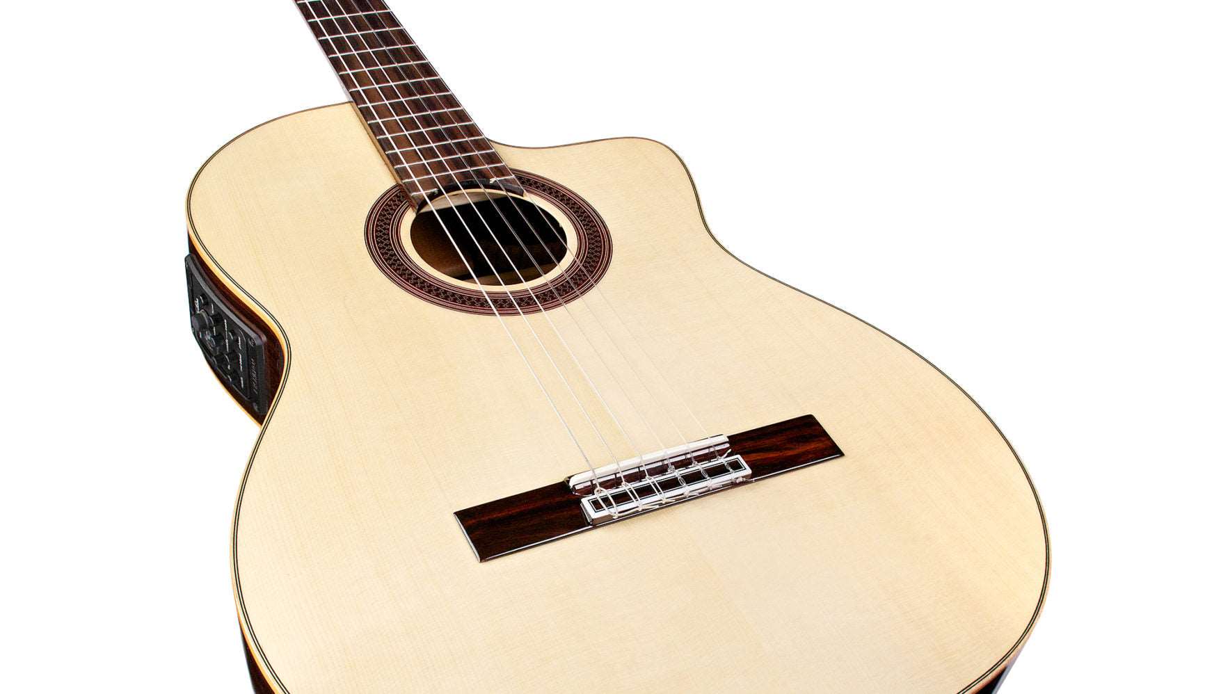 Cordoba GK Studio Negra Classical Guitar - Solid European Spruce Top, Rosewood Back & Sides with Pickup - Natural