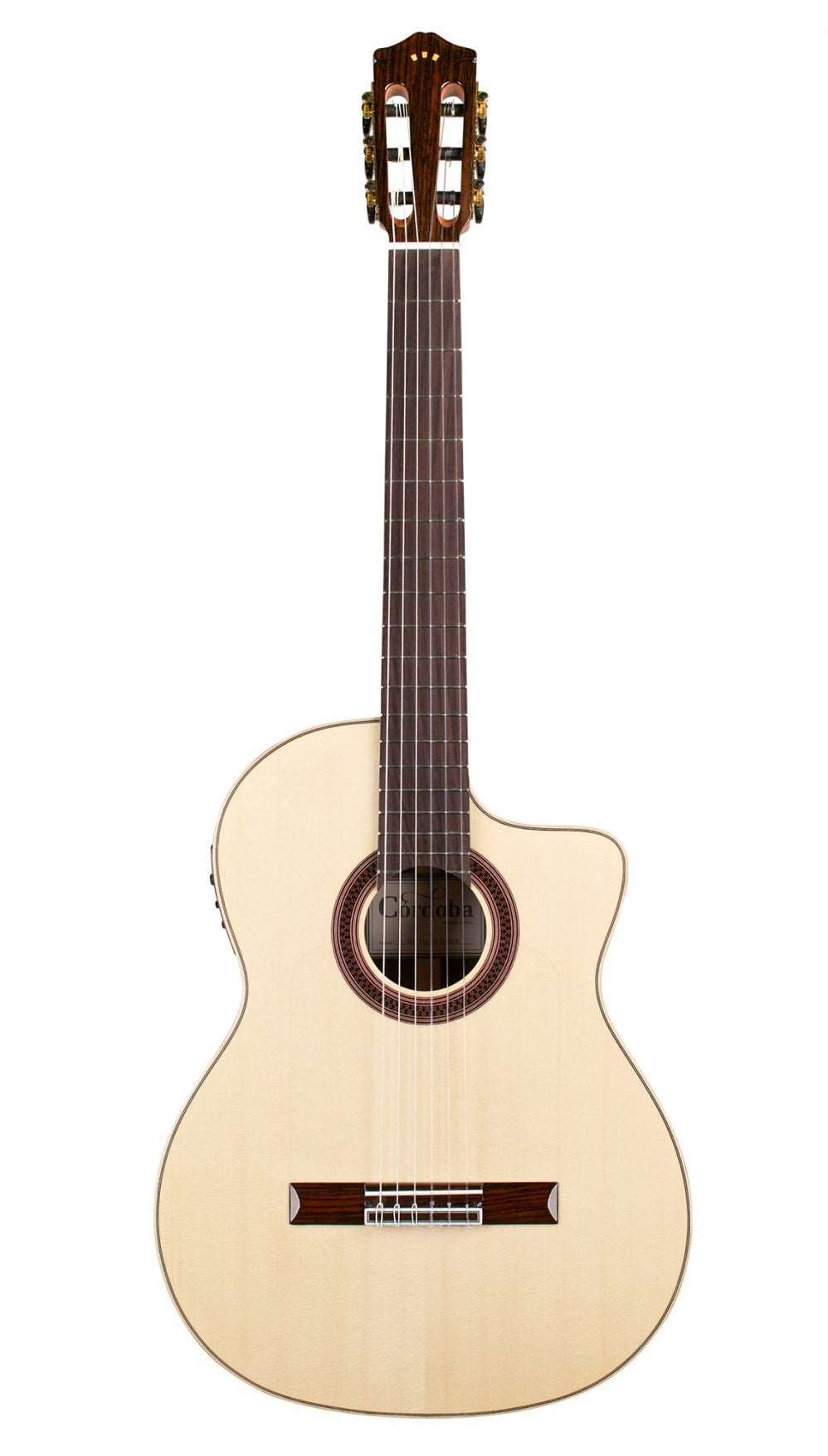 Cordoba GK Studio Negra Classical Guitar - Solid European Spruce Top, Rosewood Back & Sides with Pickup - Natural