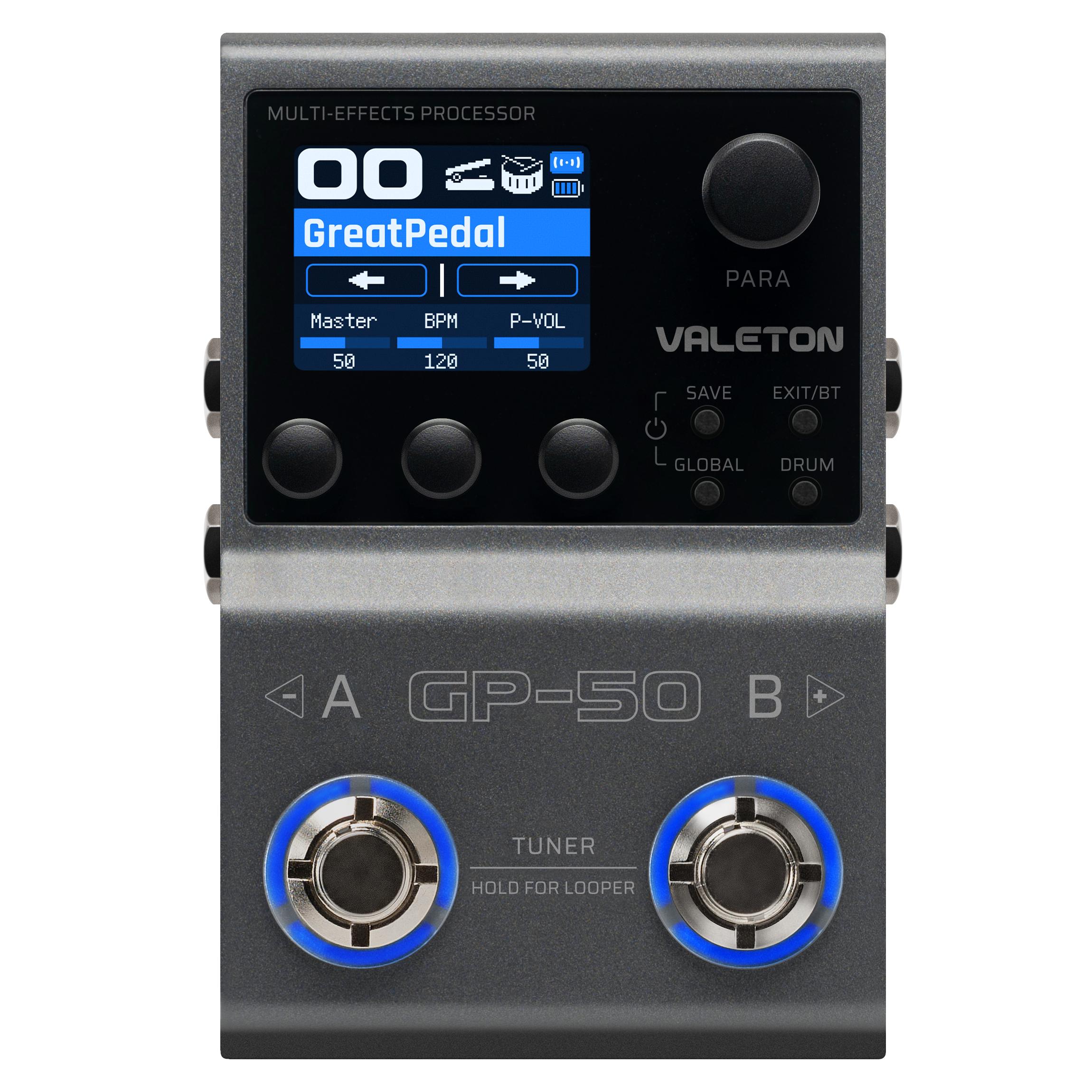 Valeton GP-50 Multi-FX, Amp Modeller & IR Loader Pedal | Zoso Music Sdn Bhd