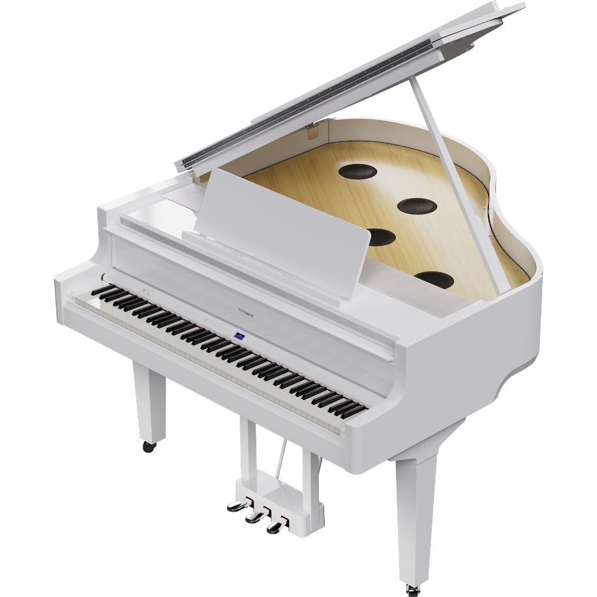 Roland GP-9M Digital Grand Piano with Bench - Polished White |  ROLAND |  PIANO-GRAND |  Zoso Music