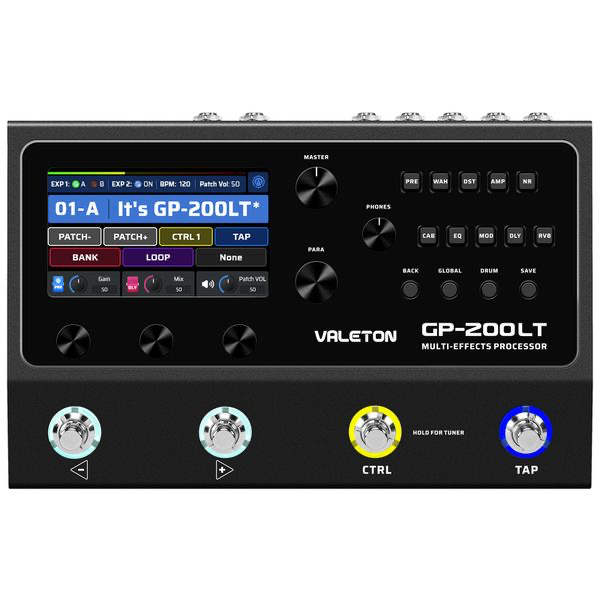 Valeton GP-200LT Multi Effects Processor For Electric Guitar And Bass Pedal - Lite - Zoso Music