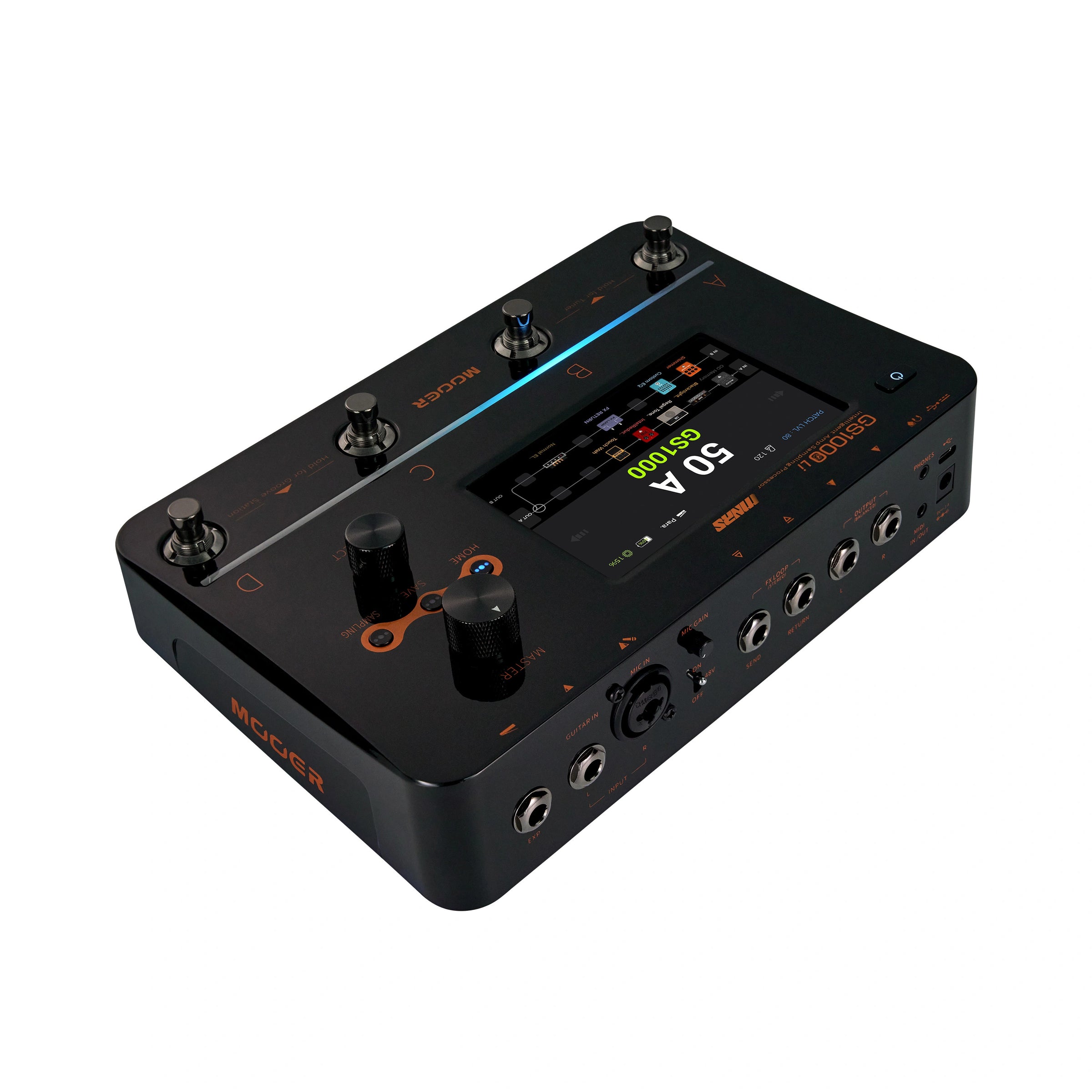 Mooer GS1000 Li Multi Effects with Amp Profiling & Built-In Lithium Battery |  MOOER |  MULTI-EFFECTS |  Zoso Music