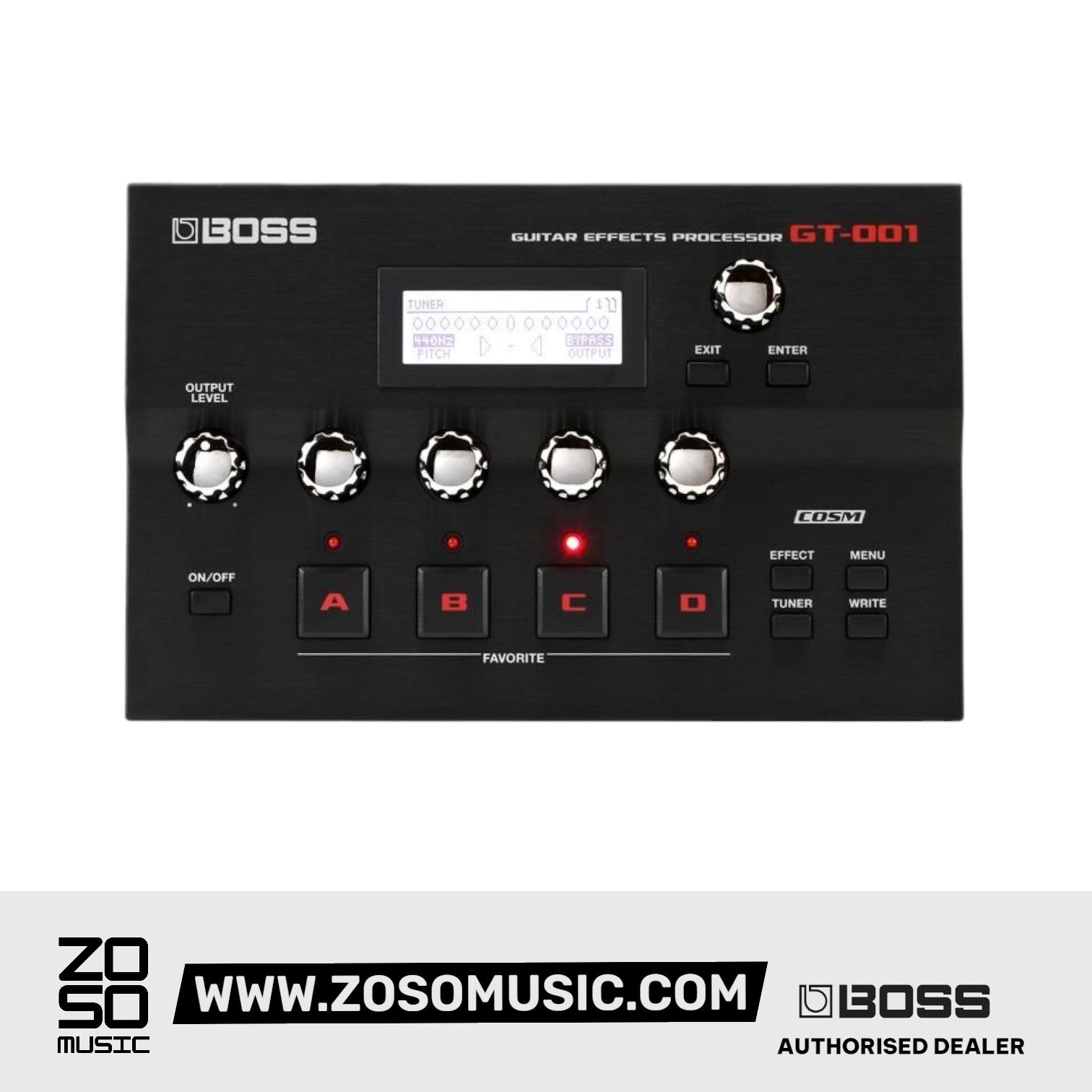 Boss GT-001 Table Top Guitar Effects Processor | Zoso Music Sdn Bhd