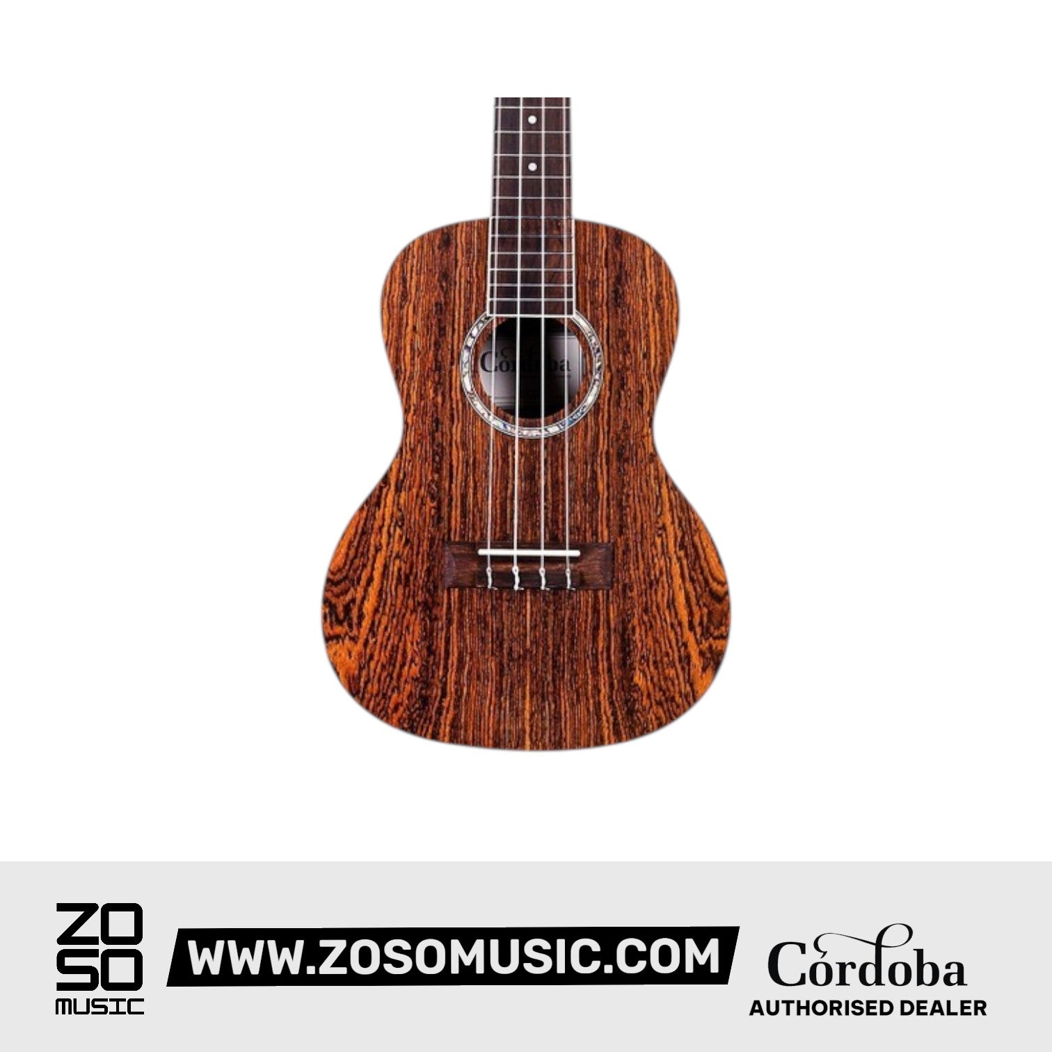 Cordoba 15CB Bocote Concert Ukulele - Bocote Top, Bocote Back & Sides |  CORDOBA |  UKULELE |  Zoso Music