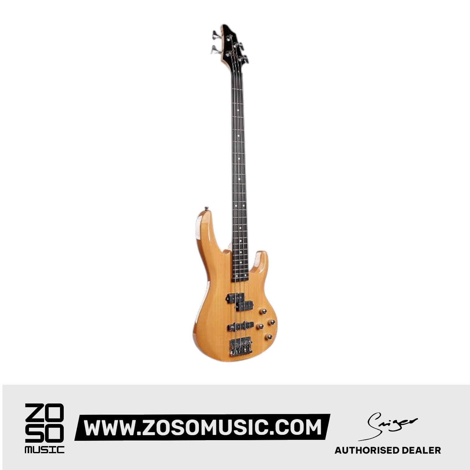 Smiger G-B8-4-N 4-string PJ Electric Bass Guitar Natural |  SMIGER |  ELECTRIC GUITAR |  Zoso Music