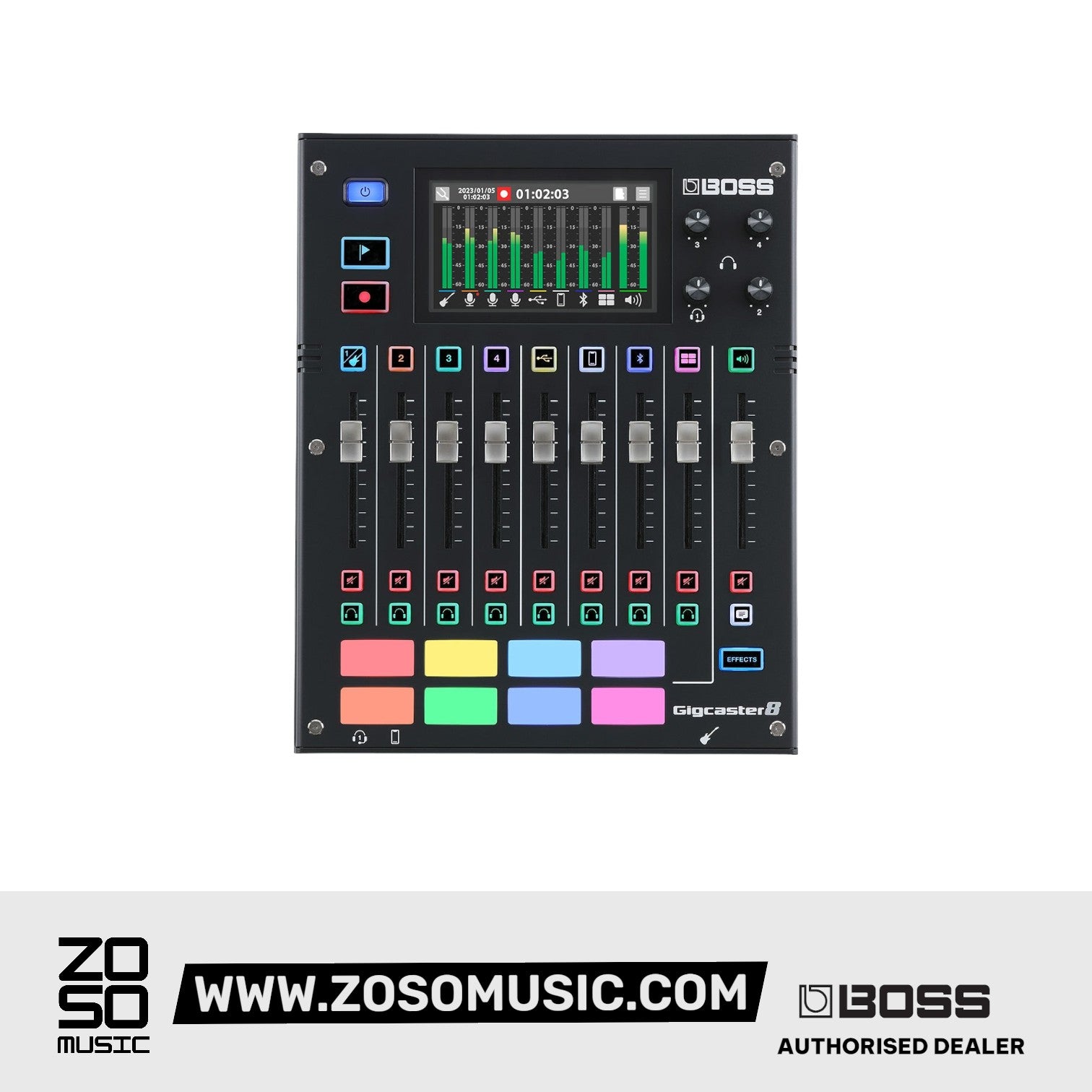 Boss Gigcaster 8 Streaming Mixer | Zoso Music Sdn Bhd
