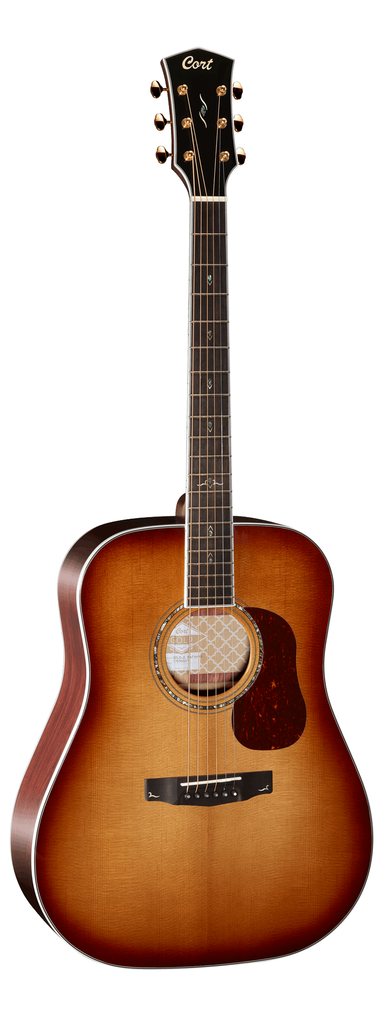 Cort Gold-D8 Acoustic Guitar With Bag Light Burst | CORT , Zoso Music