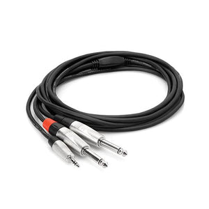 Hosa HMP-010Y Pro Y Cable, 3.5mm TRS to 1/4inch, 10ft |  HOSA |  CABLES |  Zoso Music