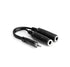 Hosa YMP-233 Y Cable, 3.5mm TRS to Dual 1/4inch TRSF |  HOSA |  CABLES |  Zoso Music