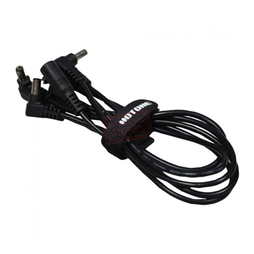 Hotone Goldwire Series 5-Plug Angled Head DC Power Cable Extension Zoso Music