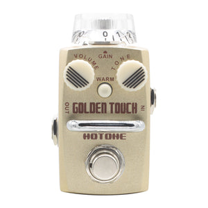 Hotone Skyline Series Golden Touch Analog Overdrive Guitar Effects Pedal Zoso Music 