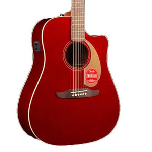 Fender Redondo Player Slope-Shouldered Acoustic Guitar, Candy Apple Red |  FENDER |  ACOUSTIC GUITAR |  Zoso Music