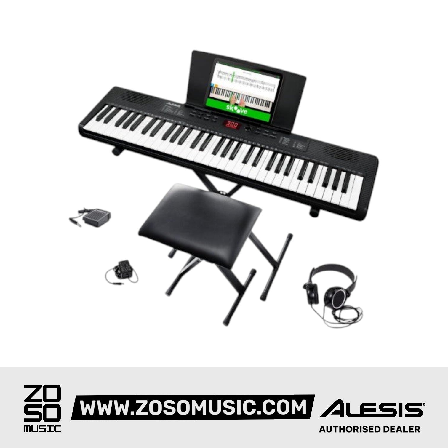 Alesis Harmony 61 MK4 61-Key Best Budget Beginner Portable Arranger Keyboard with Built-In Speakers