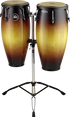 Meinl Percussion HC888VSB 10" & 11" Headliner Series Conga Set, Vintage Sunburst, Double stand, Hand selected buffalo heads | Zoso Music Sdn Bhd