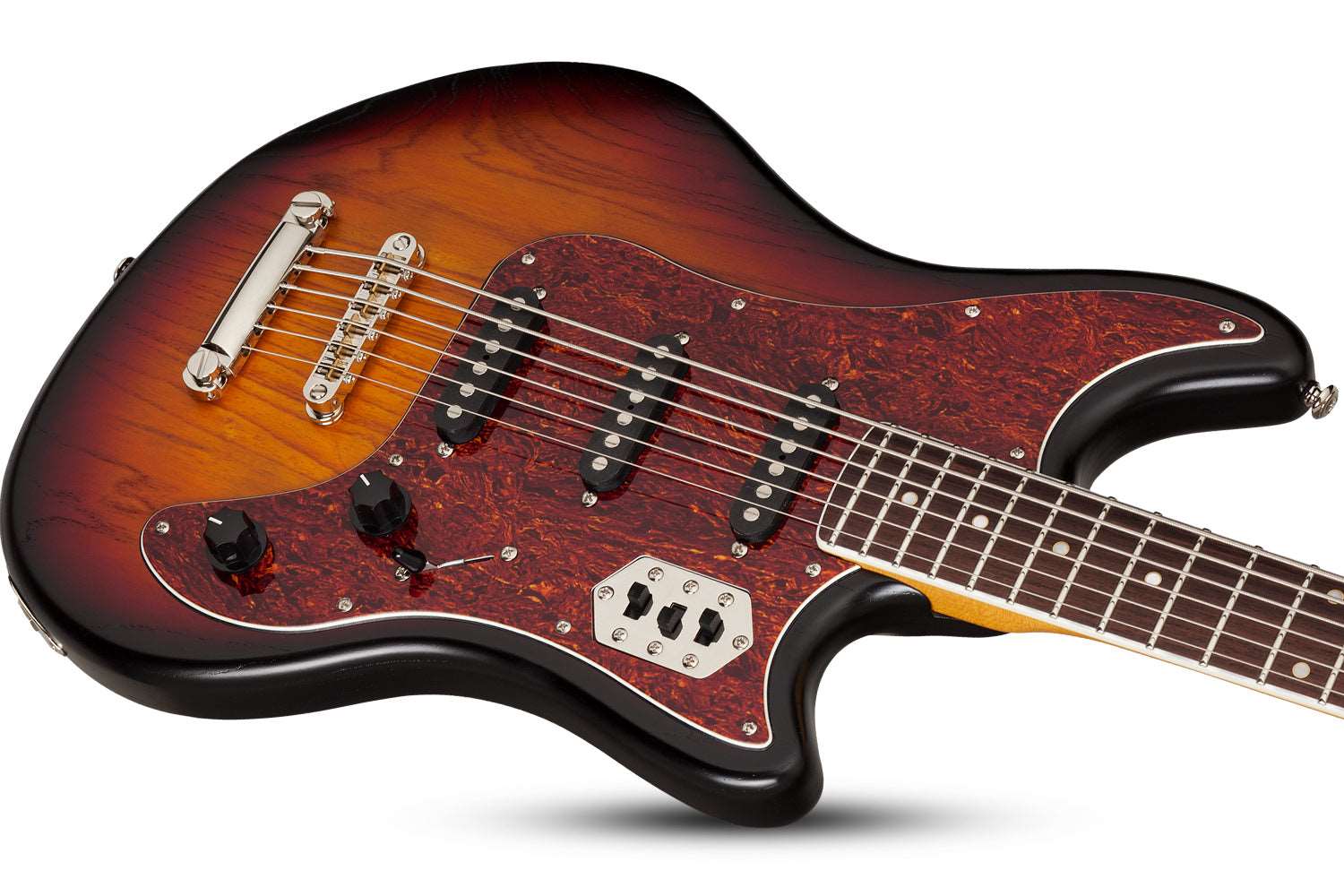 SCHECTER HELLCAT-VI - 3-TONE SUNBURST PEARL (293) MADE IN KOREA, SCHECTER, ELECTRIC GUITAR, schecter-electric-guitar-hellcat-vi-3tsb, ZOSO MUSIC SDN BHD