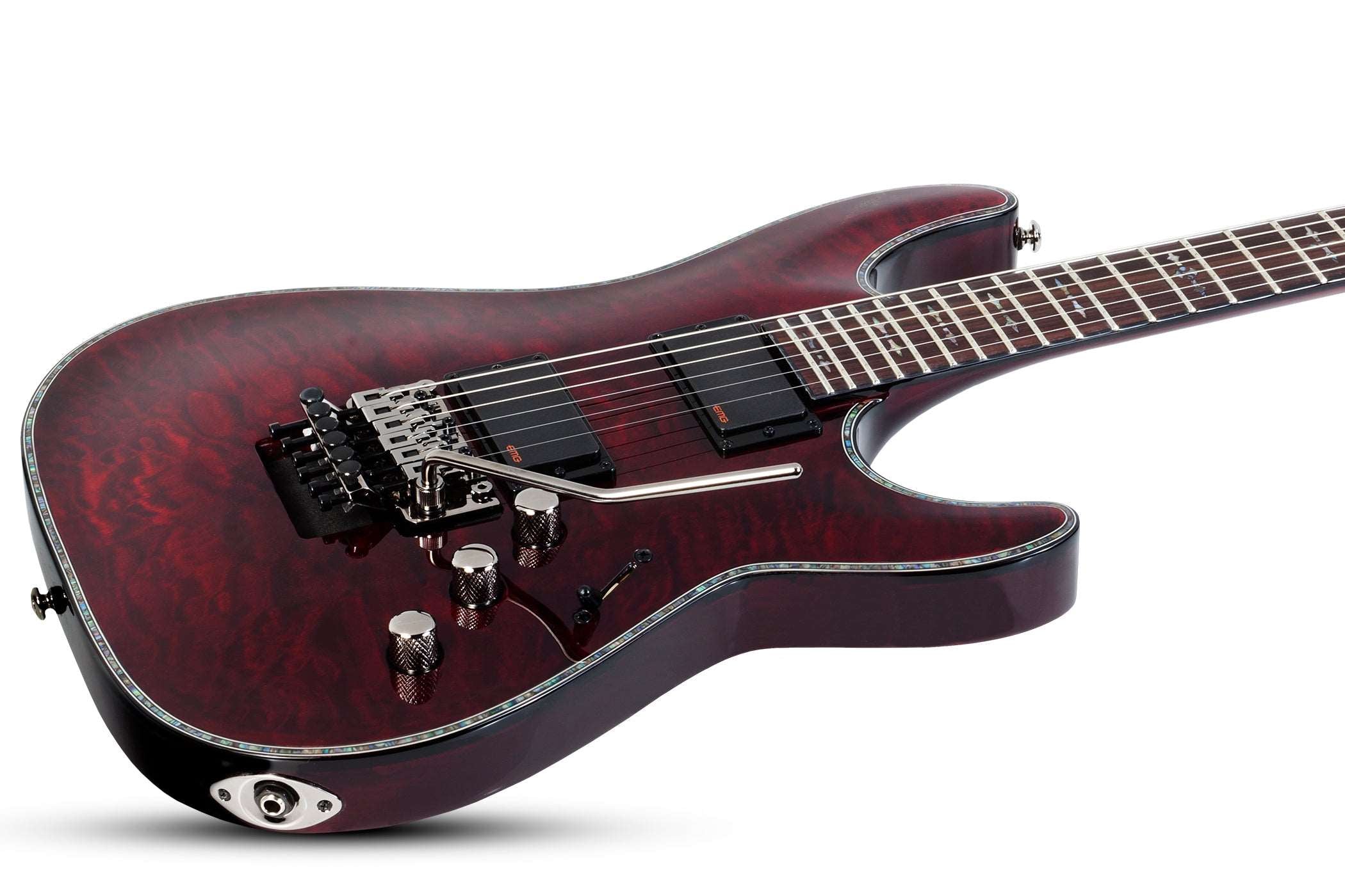 SCHECTER HELLRAISER C-1 WITH EMG & FLOYD ROSE ELECTRIC GUITAR - BLACK CHERRY (1794) MADE IN KOREA, SCHECTER, ELECTRIC GUITAR, schecter-electric-guitar-hellraiserc-1-fr-bc, ZOSO MUSIC SDN BHD