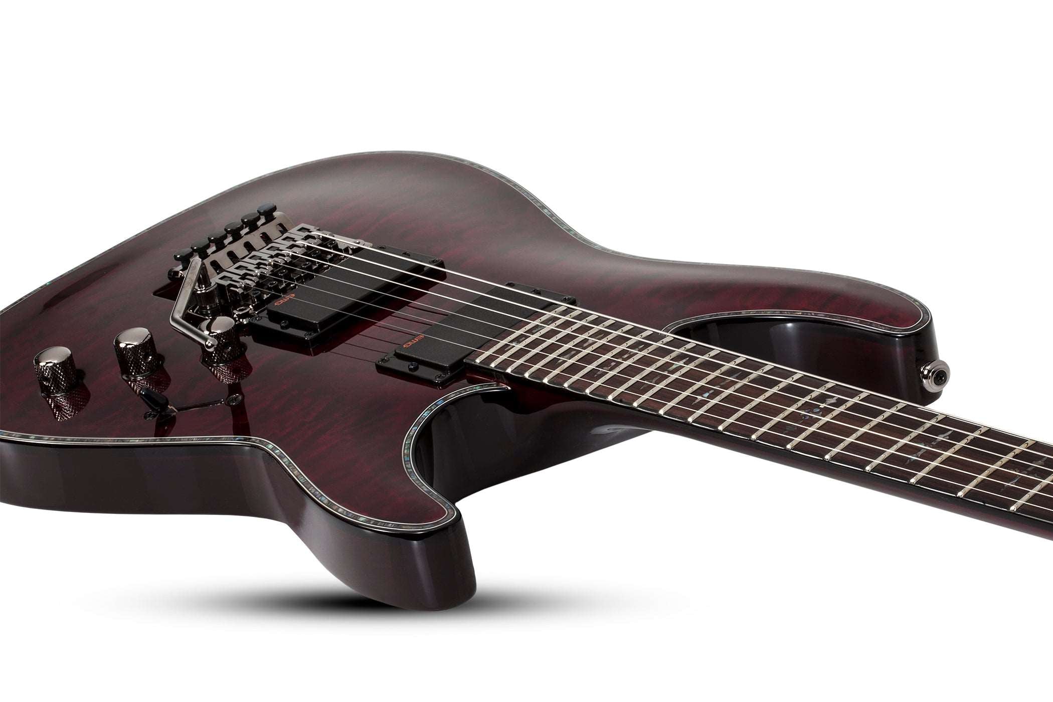 SCHECTER HELLRAISER C-1 WITH EMG & FLOYD ROSE ELECTRIC GUITAR - BLACK CHERRY (1794) MADE IN KOREA, SCHECTER, ELECTRIC GUITAR, schecter-electric-guitar-hellraiserc-1-fr-bc, ZOSO MUSIC SDN BHD