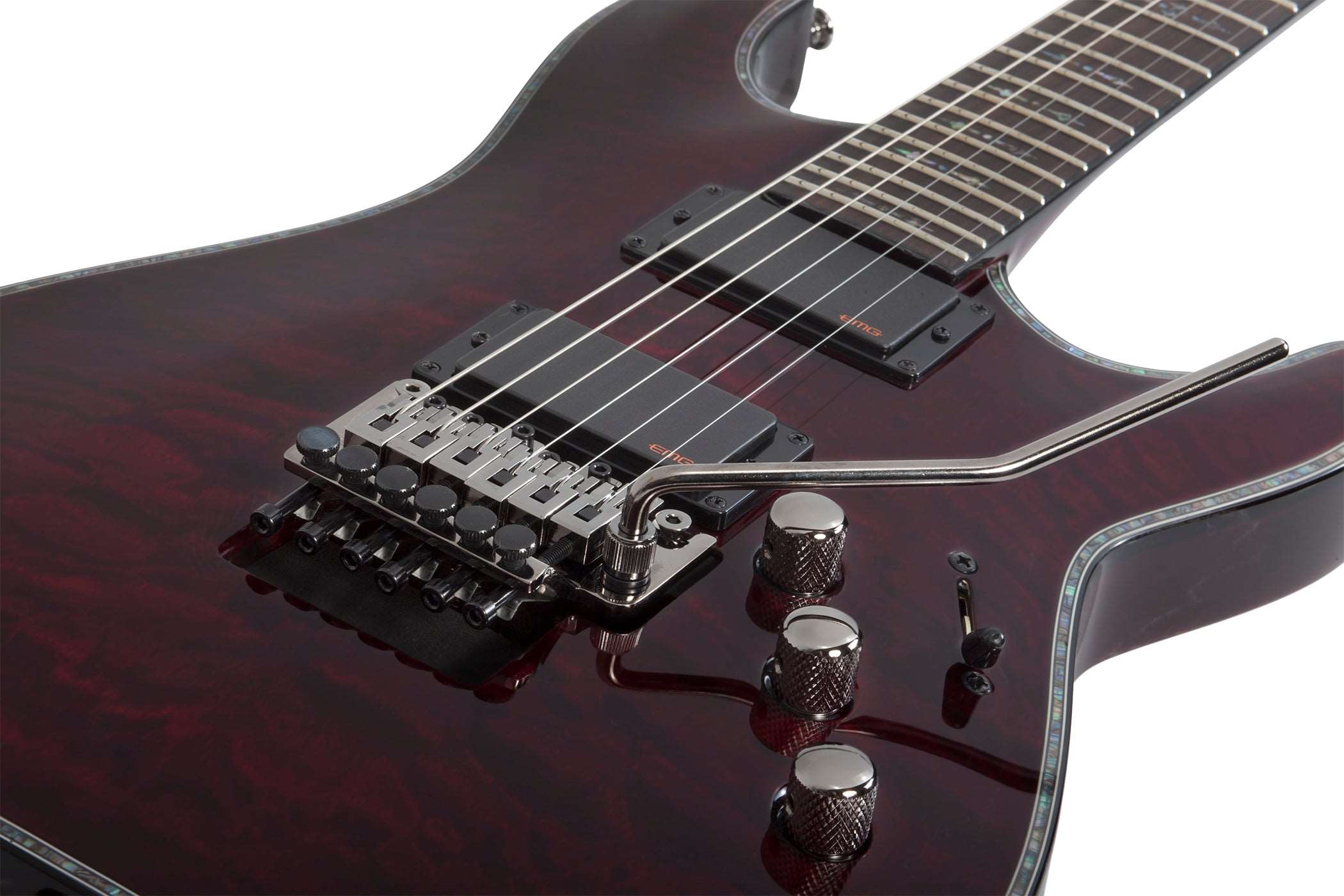 SCHECTER HELLRAISER C-1 WITH EMG & FLOYD ROSE ELECTRIC GUITAR - BLACK CHERRY (1794) MADE IN KOREA, SCHECTER, ELECTRIC GUITAR, schecter-electric-guitar-hellraiserc-1-fr-bc, ZOSO MUSIC SDN BHD