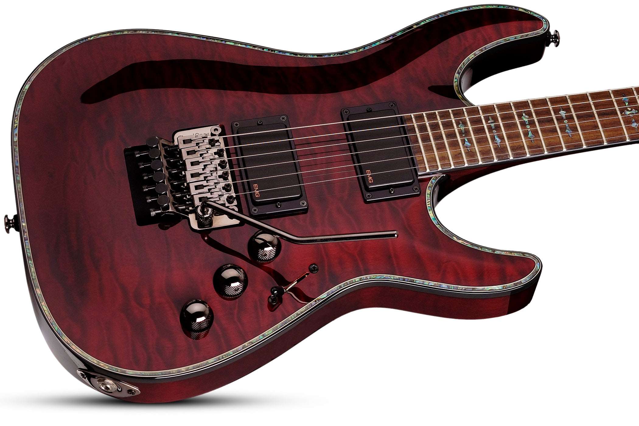 SCHECTER HELLRAISER C-1 WITH EMG & FLOYD ROSE ELECTRIC GUITAR - BLACK CHERRY (1794) MADE IN KOREA, SCHECTER, ELECTRIC GUITAR, schecter-electric-guitar-hellraiserc-1-fr-bc, ZOSO MUSIC SDN BHD