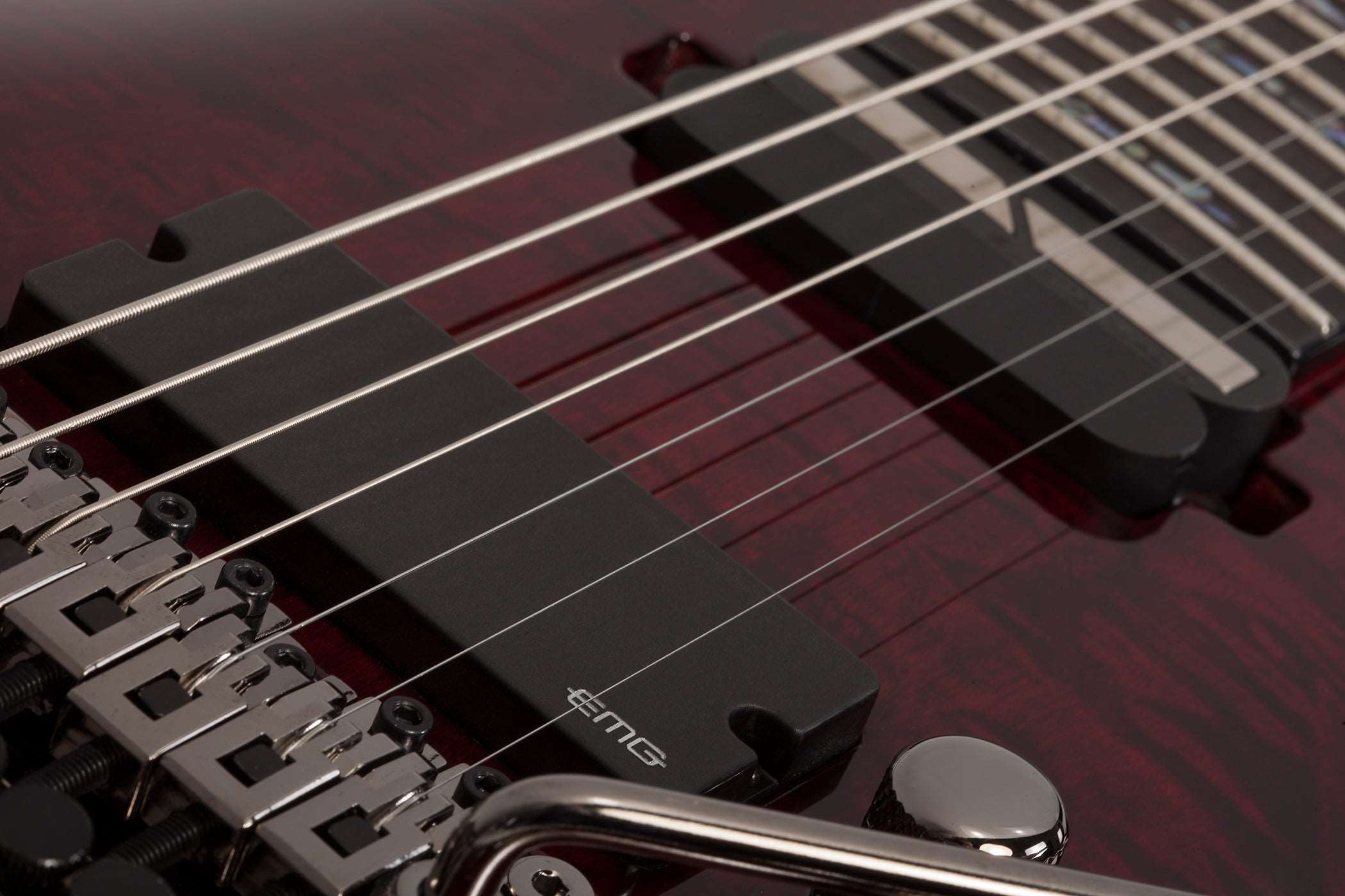 SCHECTER HELLRAISER C-7 WITH SUSTAINIAC, EMG & FLOYD ROSE ELECTRIC GUITAR - BLACK CHERRY (1829) (MADE IN KOREA), SCHECTER, ELECTRIC GUITAR, schecter-electric-guitar-hellraiser-c-7-fr-bc-mik, ZOSO MUSIC SDN BHD
