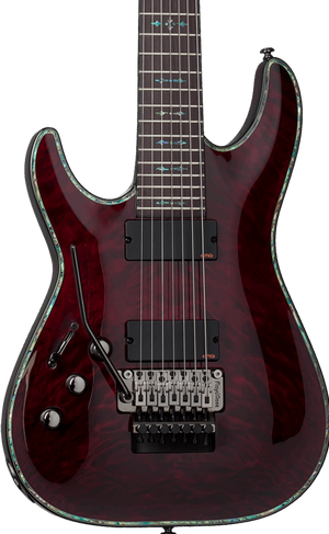 SCHECTER HELLRAISER C-7 WITH EMG & FLOYD ROSE LEFT-HANDED ELECTRIC GUITAR- BLACK CHERRY (1832) MADE IN KOREA, SCHECTER, ELECTRIC GUITAR, schecter-electric-guitar-hellraiser-c-7-fr-lh-bc, ZOSO MUSIC SDN BHD